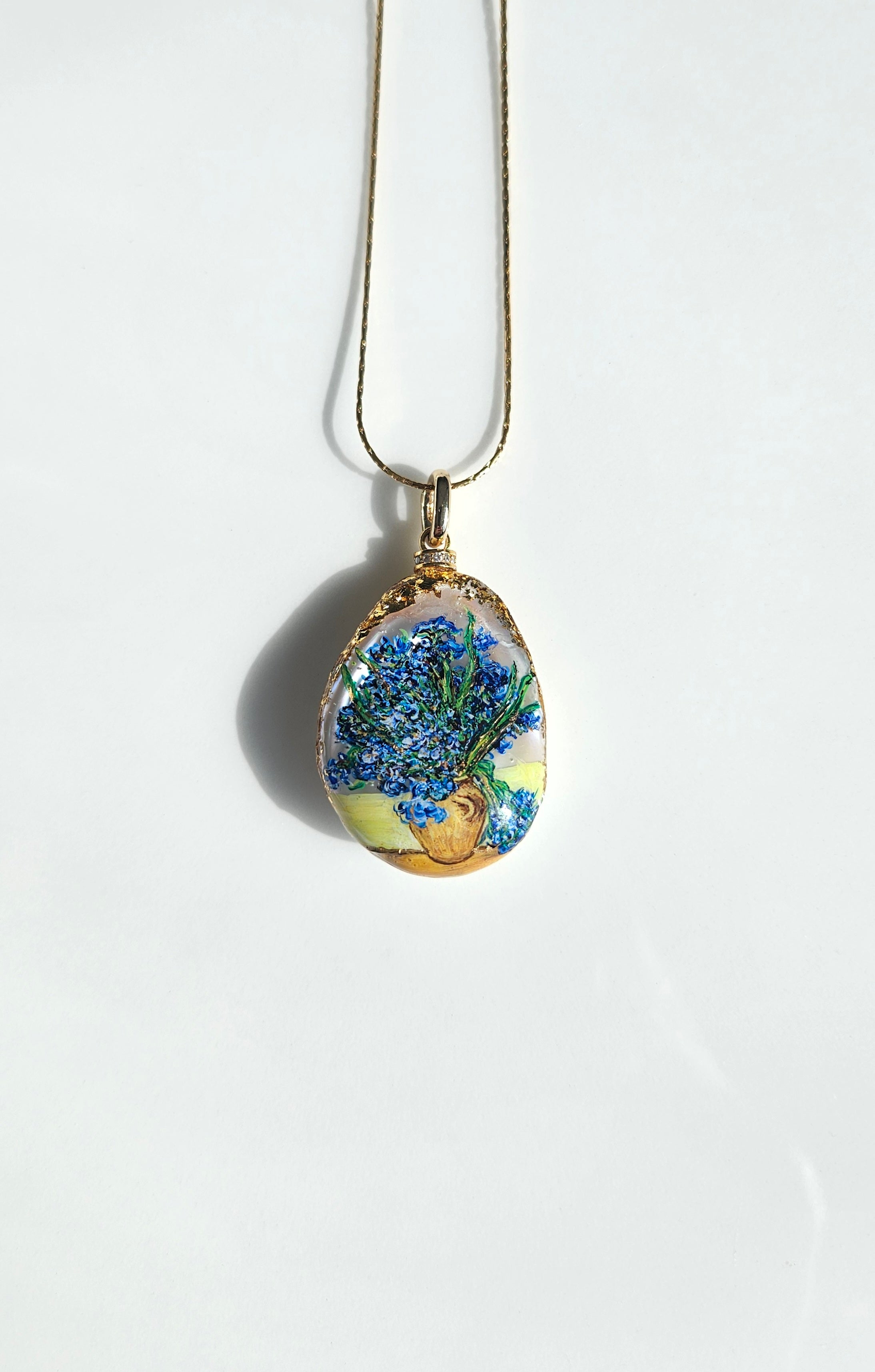 Vase of Irises Pendant