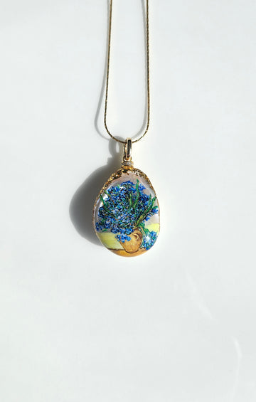 Vase of Irises Pendant