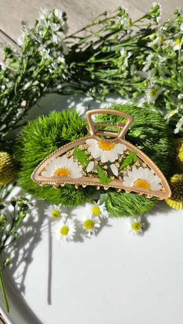 Chamomile & Fern Hair Claw Clip
