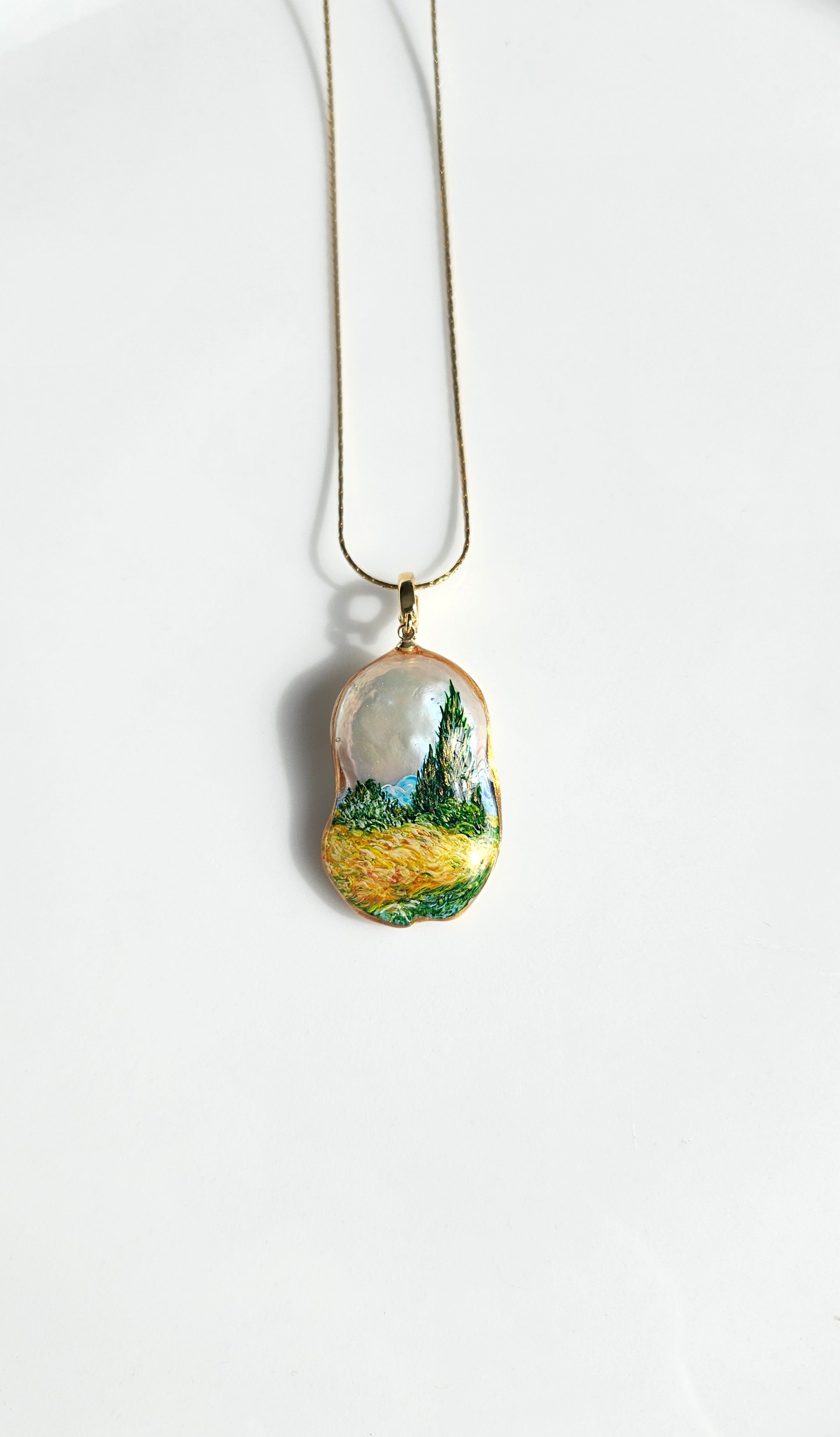 Van Gogh inspired pendant