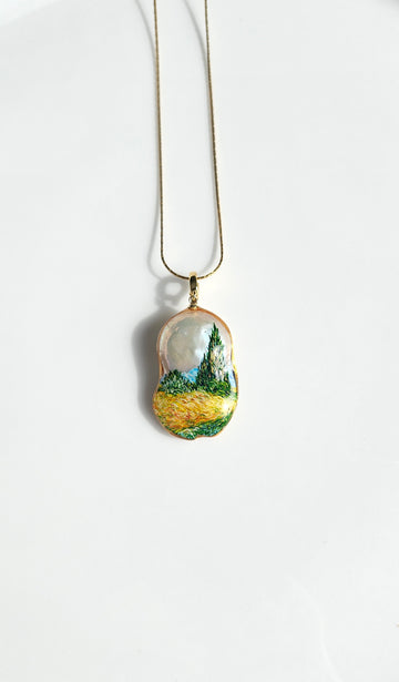 Van Gogh inspired pendant