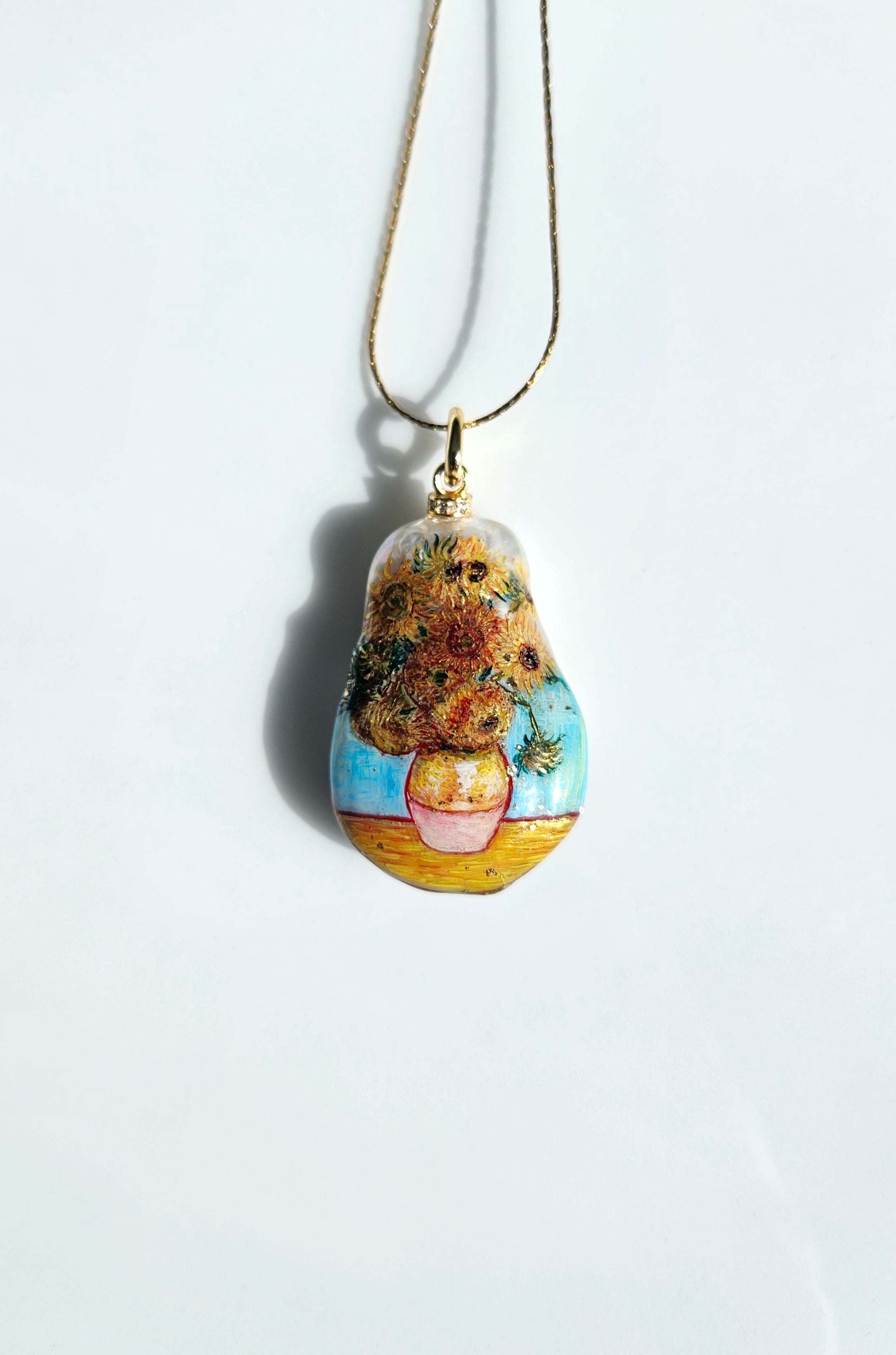 Double Sides Sunflowers Pendant